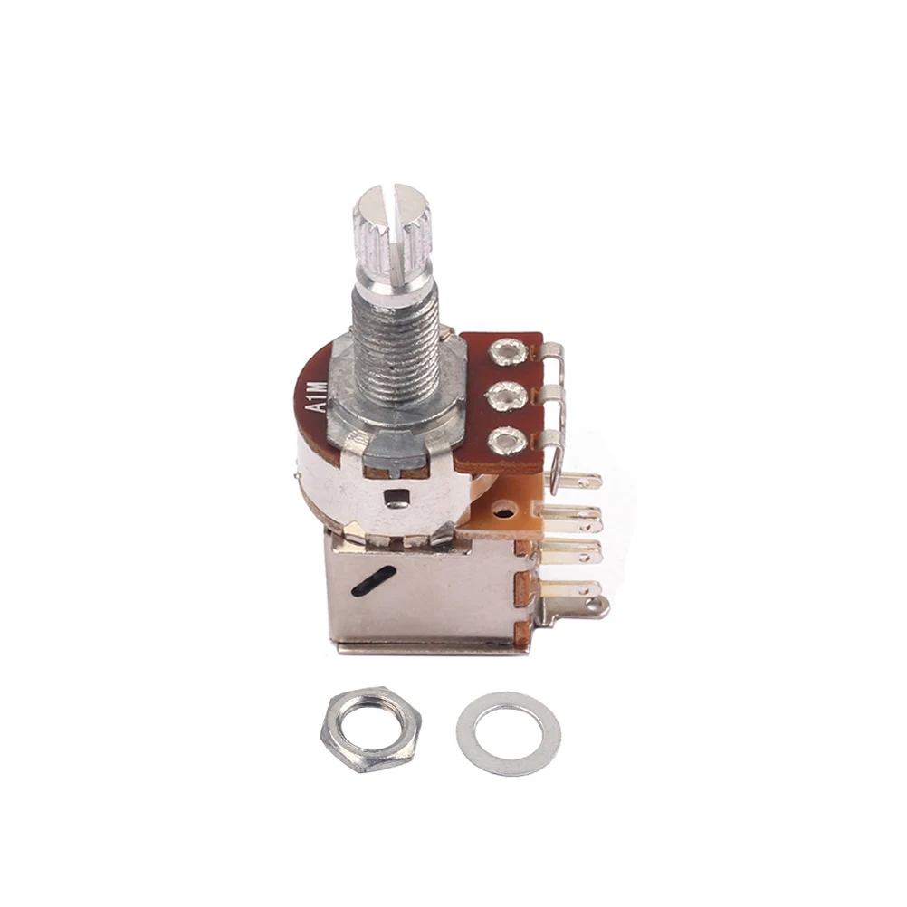 

Guitar Volume Potentiometer Split Shaft Pot Audio Potentiometer Electric Guitar Parts Solid Tone Control Logarithmic