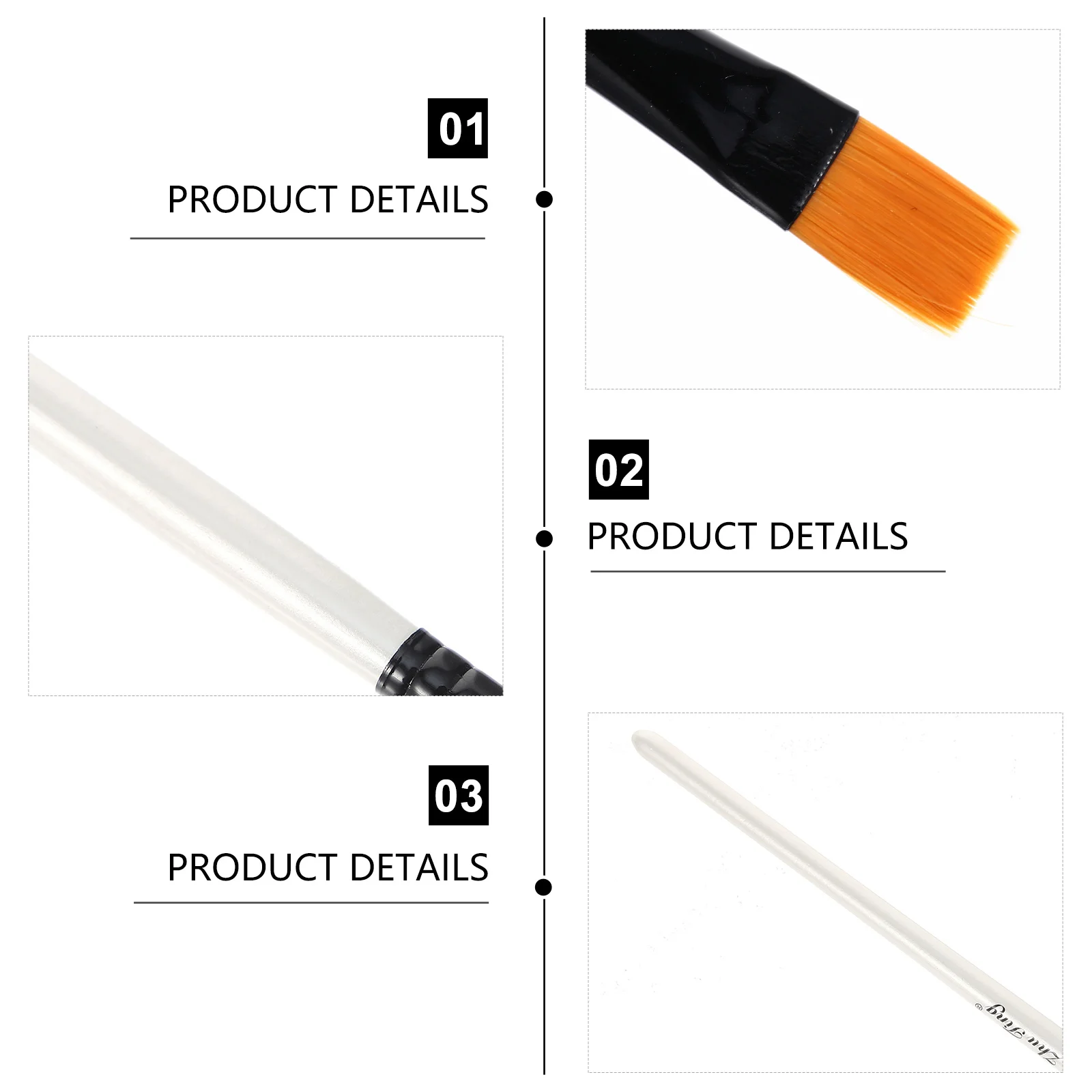 

10Pcs Artist Painting Kits Watercolor Oil Paint Brushes Durable Wood Safe for Professional and Beginner Use Paint Brush