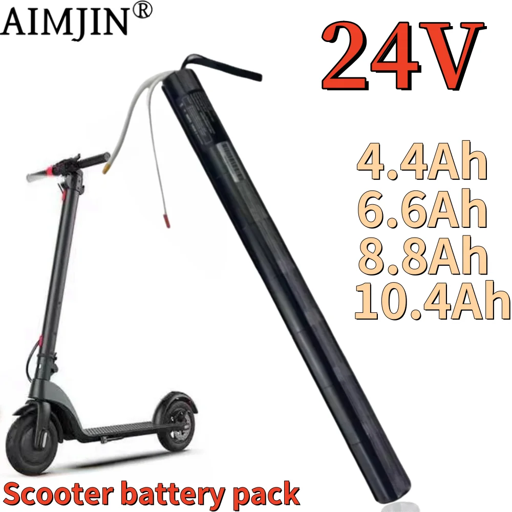 

24V 4400mAh 6600mAh 8800mAh 10400mAh Lithium Battery Pack Carbon Fiber Scooter Electric Scooter Battery Pack with BMS