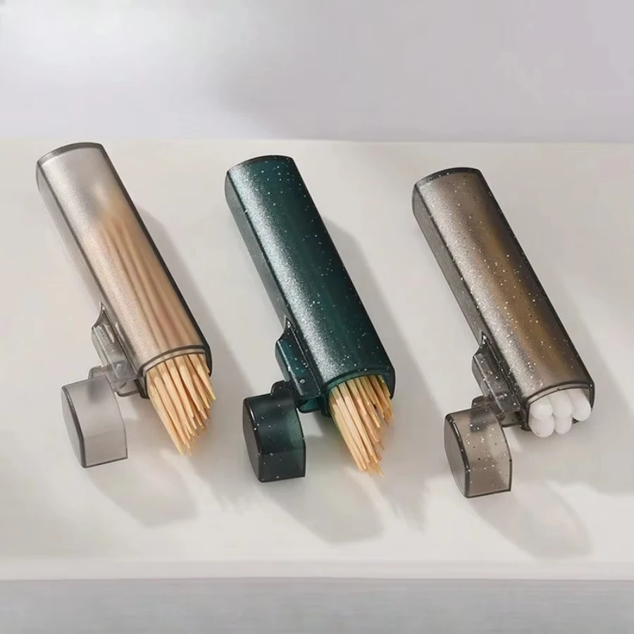 

Многофункциональный портативный держатель для зубочисток, легкий ящик для хранения, прозрачный пластиковый ящик для хранения, идеально подходящий для путешествий на открытом воздухе