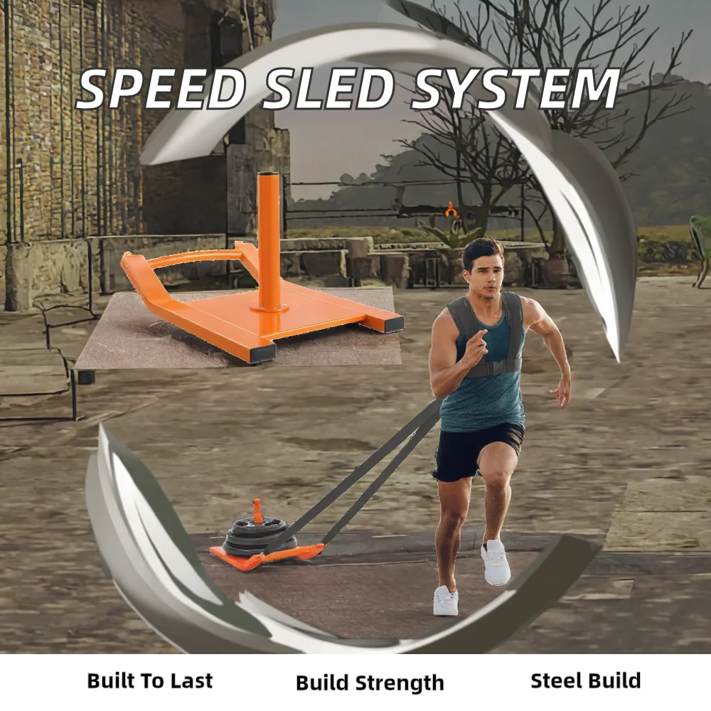 

Athlete Strength Training Weight Sled System for Push Pull Drag Workout