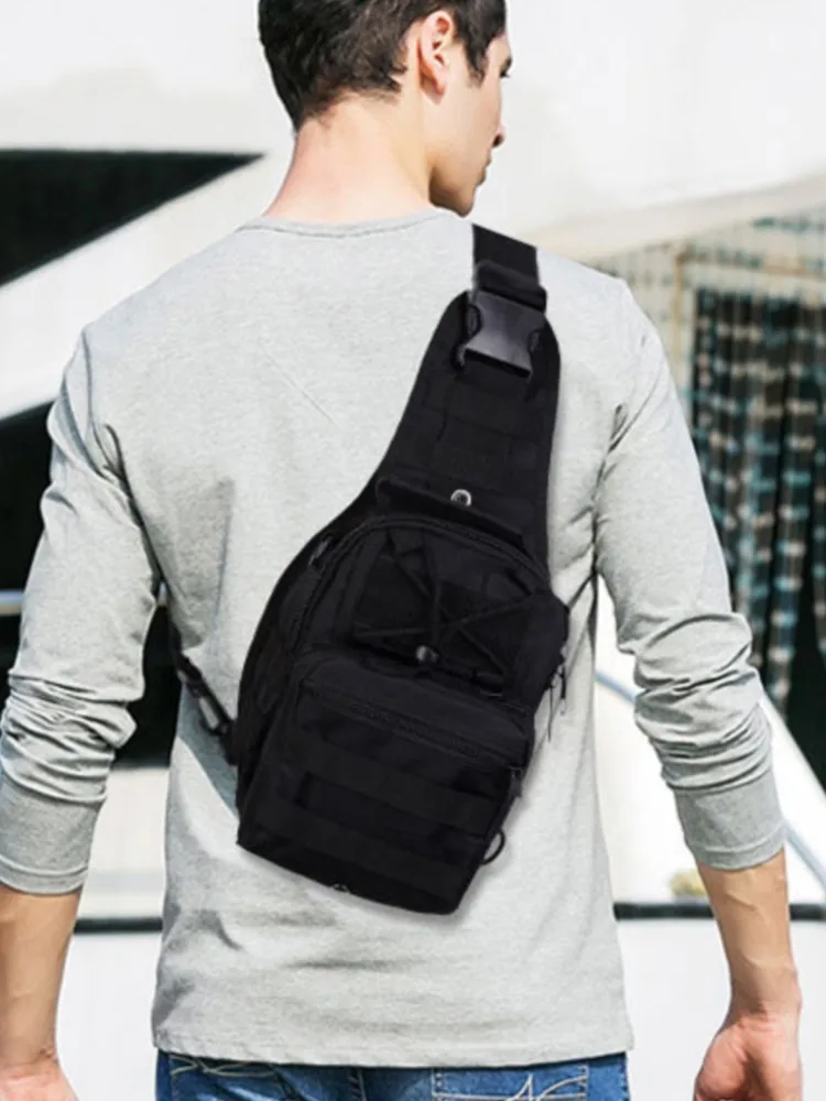 AliExpress Jarhead Tactical Crossbody bag nylon high quality waterproof shoulder small chest bag outdoor sports bicycle hunting Chest bag