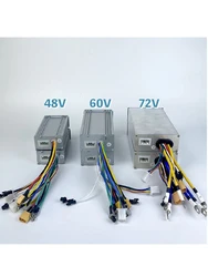 Yunli 48V 52V 60V 25A 28A Electric Scooter Motor Controller 9 Mosfets 1200W 2400W 3200W with TF-100 Throttle Accelerator