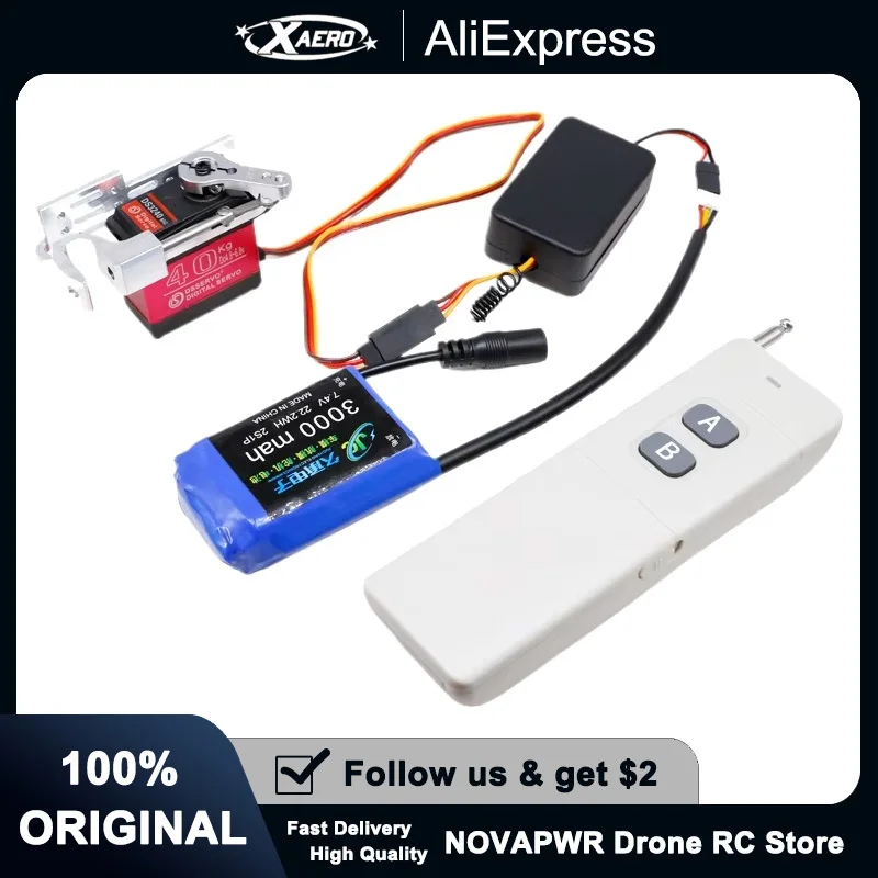 

FPV Drone Payload Release Servo Dropper Wireless Remote Control for Aerial Delivery Rescue Operations