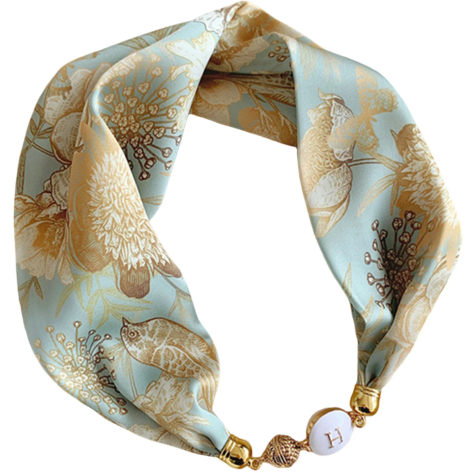 

Women's Printed Silk Scarf Fashion Elegant Style Printed Silk Scarf for Daily Casual Shopping Dating Wear