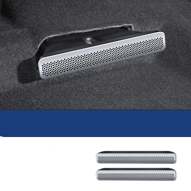 For Toyota RAV4/Wildlander 2020-2025: Stainless Steel Rear AC Vent Guards - Metal Protection Set Interior Decorative Accessories