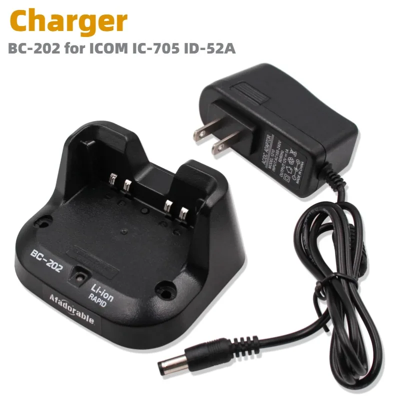 BC-202 Rapid Charger Compatible for BP-272 BP-271 Battery for ICOM IC-705 ID-31 ID-31A ID-31E ID-51 ID-51A ID-51E Two Way Radio