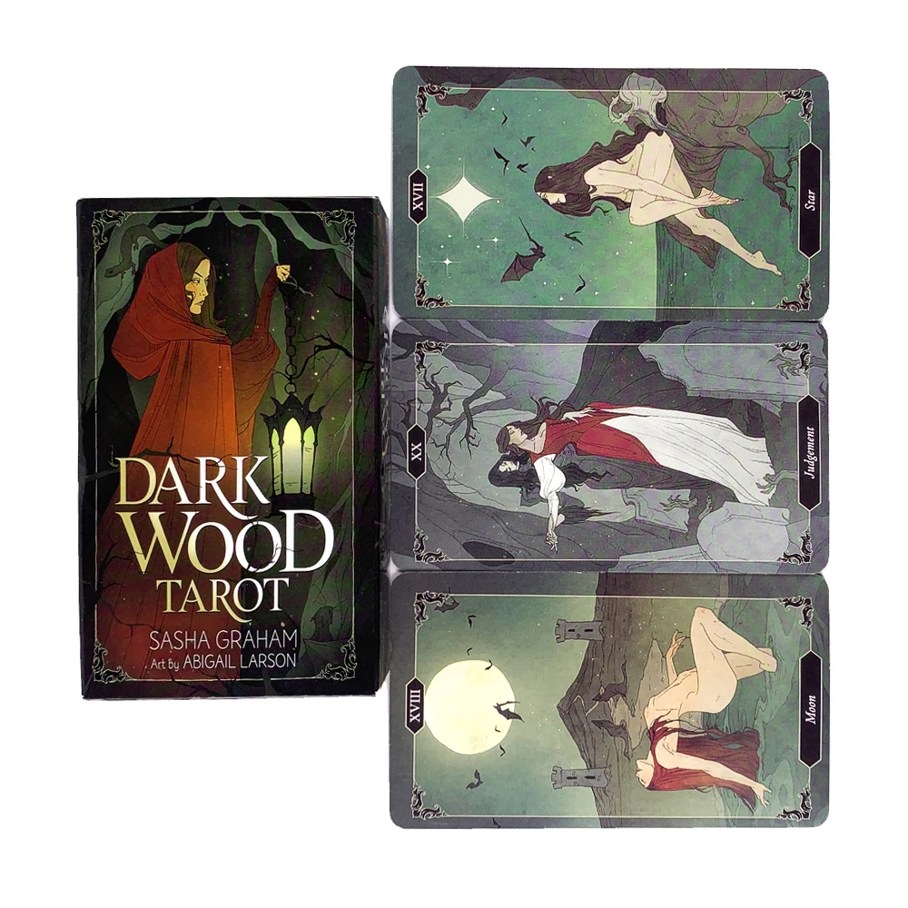 Dark Wood Tarot Family Gathering Chess Card Game Fortune Telling Divination Oracle Cards Leisure Table Game