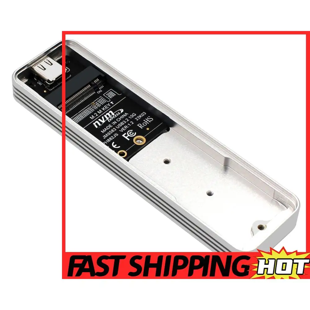 

Твердотельный накопитель M.2 NVMe Внешний корпус USB 3.2 Gen2 SSD-адаптер Твердотельный накопитель для SSD 2230/2242/2260/2280
