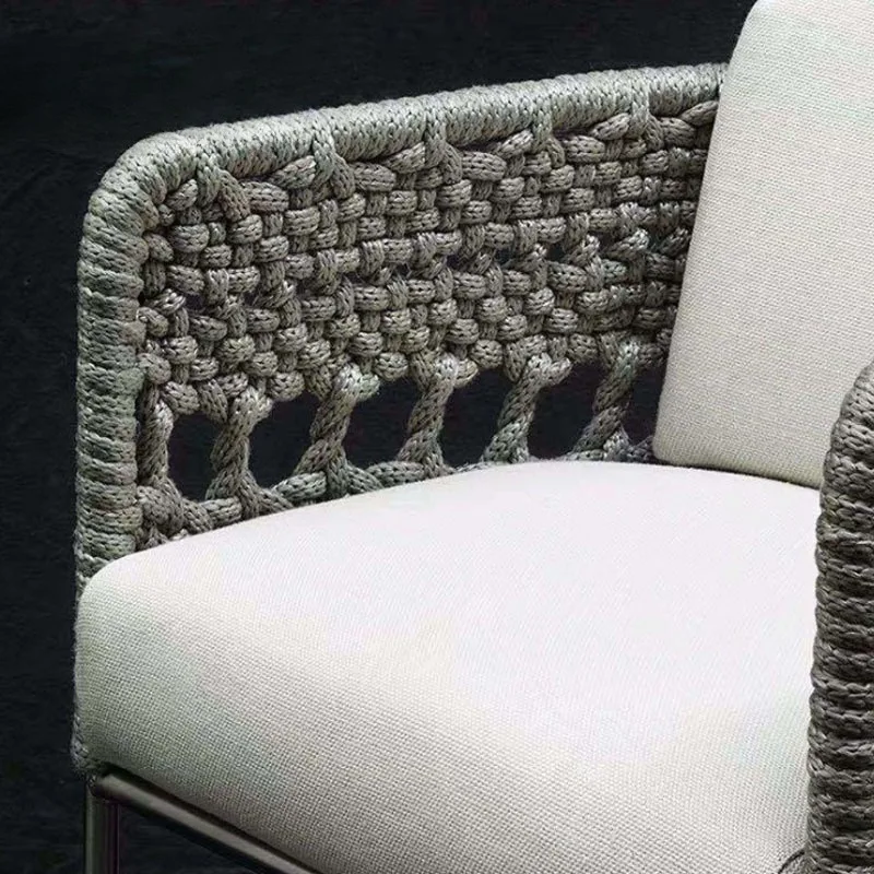 فناء حديقة ذات المناظر الطبيعية الخلابة B & B الترفيه حبل النسيج أريكة في الهواء الطلق شرفة على السطح كرسي واحد طاولة القهوة