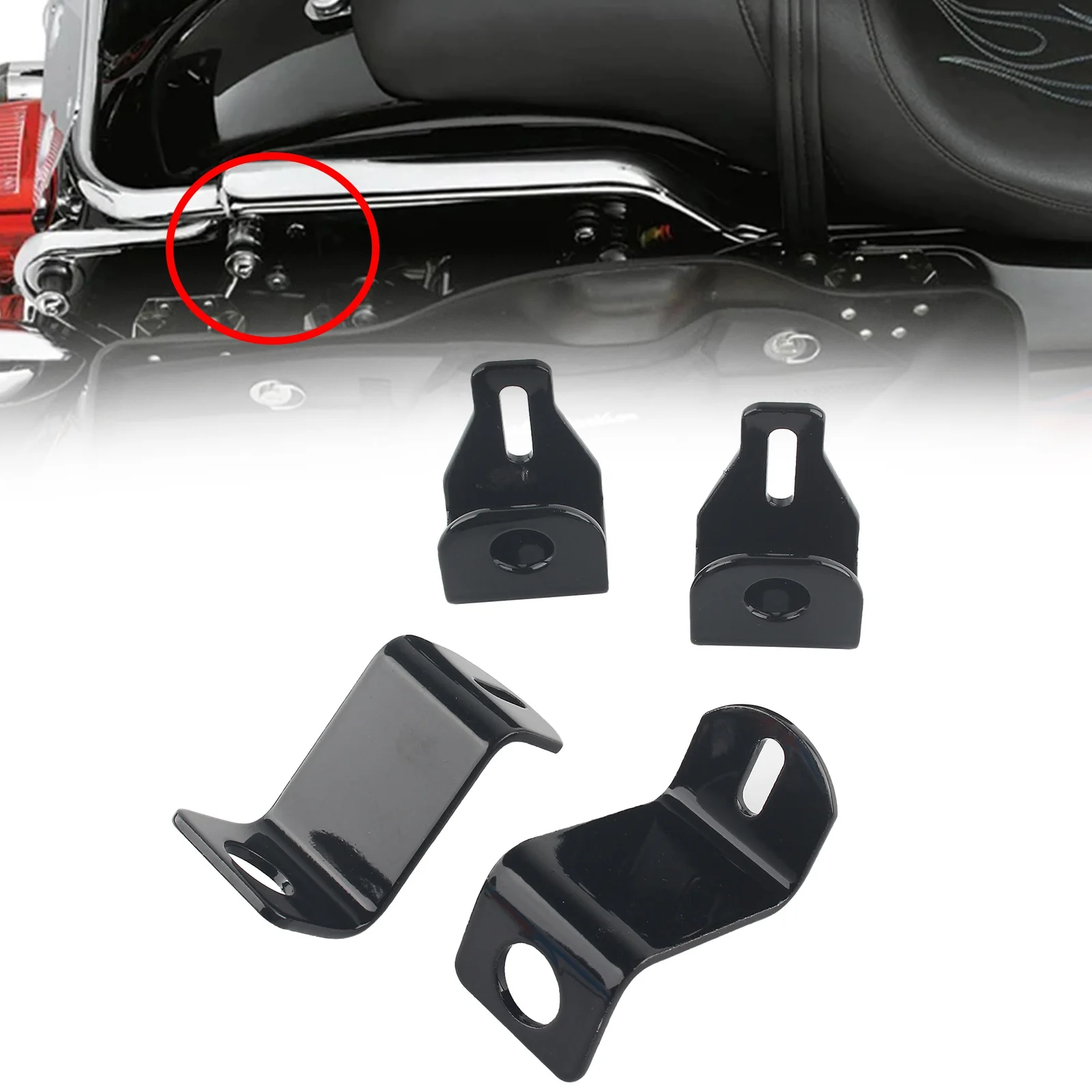 Saddlebag Lock Mounting Kit For Harley Touring Models Road King, Street Glide Electra Glide Road Glide 1999-2007