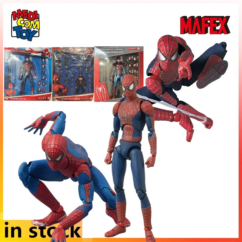 

Игрушка Medicom, оригинальная готовая продукция MAFEX, подвижная серия, удивительная фигурка Человека-паука 2, модель игрушки, подарки для друга