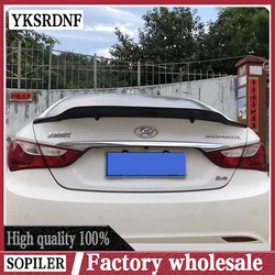 Car-styling R Style Luster Carbon Fiber/FRP Rear Trunk Spoiler Wing Fit for Hyundai Sonata 8 2011 - 2013