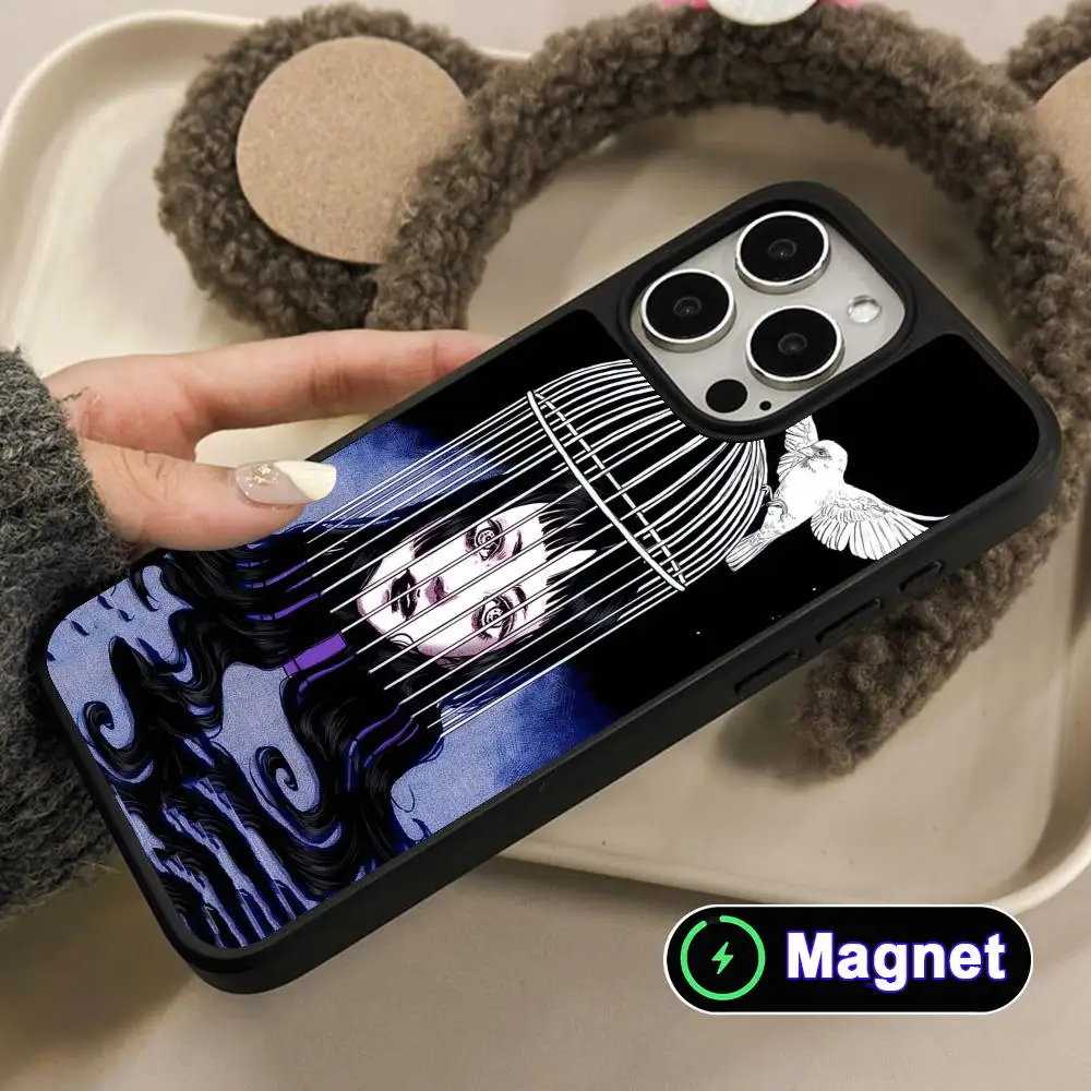 

Manga Tomie Junji Phone Case for iPhone 17 16 15 14 13 12 11 Air Pro Max Plus Matte Surface Magsafe Cover