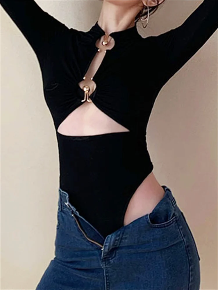 ملابس داخلية نسائية ، ملابس داخلية بأكمام طويلة ، رقبة وهمية ، مشبك ، قمصان نسائية ، ملابس مثيرة كلاسيكية ، أزياء الصيف والخريف #4