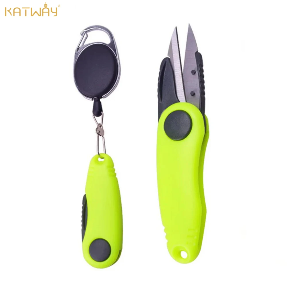 KATWAY Fishing Quick Knot Tool Kit Shrimp-Shaped Stainless Steel Fish Scissors Accessories Line Cutter Clipper Nipper HH-AA148