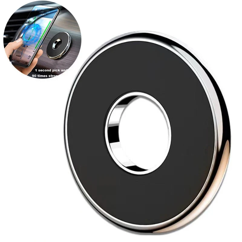 Strong Magnetic Car Phone Holder Stand For iPhone Magnet Mount Round Car Holder Bracket Dashboard,Wall Mobile Holder Universal