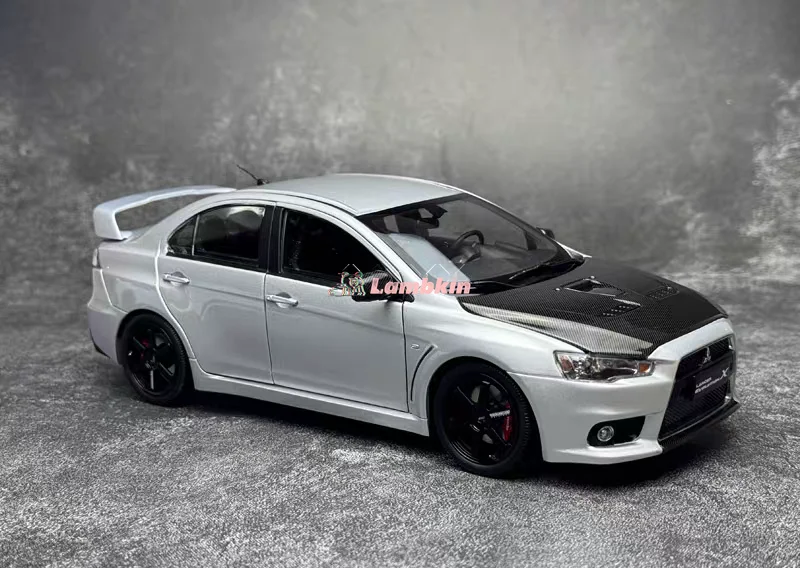 VIAT 1/18 Mitsubishi EVO X TE37 поколения 10, открывающаяся тюнинговая модель автомобиля, коллекционный подарок, орнамент, сплав