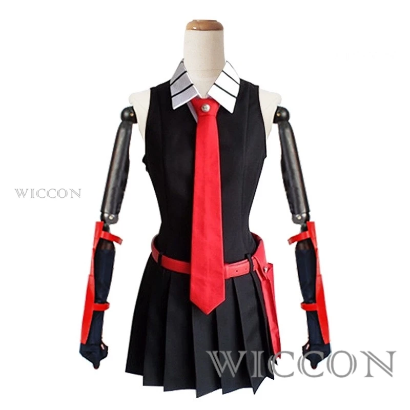 IN STOCK S-XXL Akame Cosplay Costume Wig Anime Akame Ga KILL Cosplay with Bag Halloween Party Outfits for Women Girls