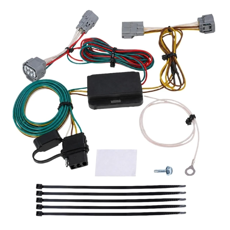 Pickup Trailer Wiring with 4-Pin Flat Trailer Light for T100 Hilux