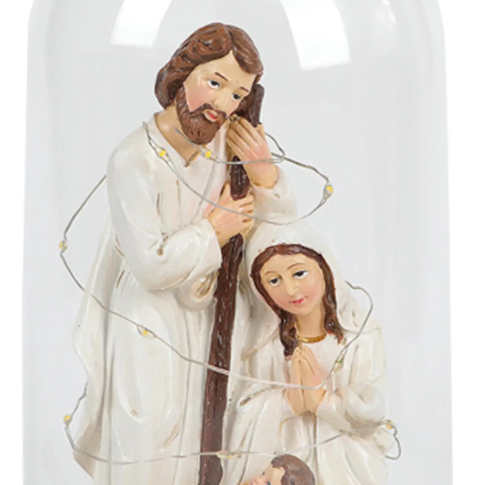 Resin Christmas Nativity Scene Statue Decoration for Home Luxury Room Ornaments Table Dining Centrepiece Office Shelf