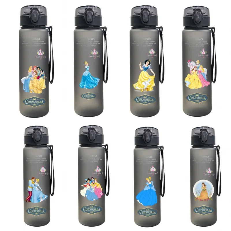 Disney Snow White Tumbler Glasses Student Kettle and Children's Water Bottle Fitness Travel Sports Cup Holiday Gifts Perimeter