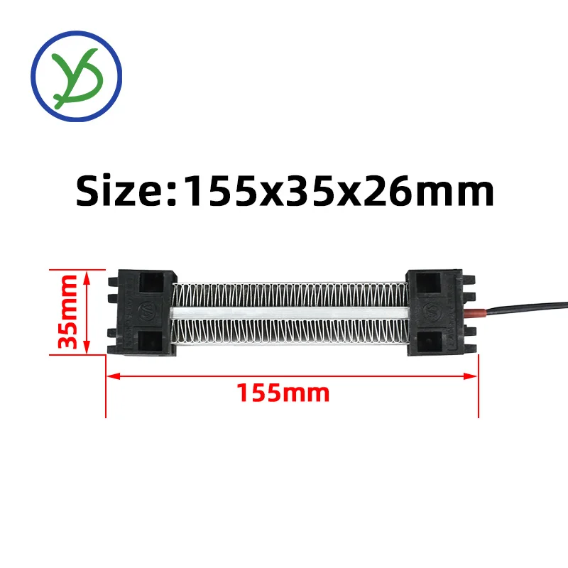 12V 150W PTC Ceramic Air Heater Heating Element 96A1 155*35mm