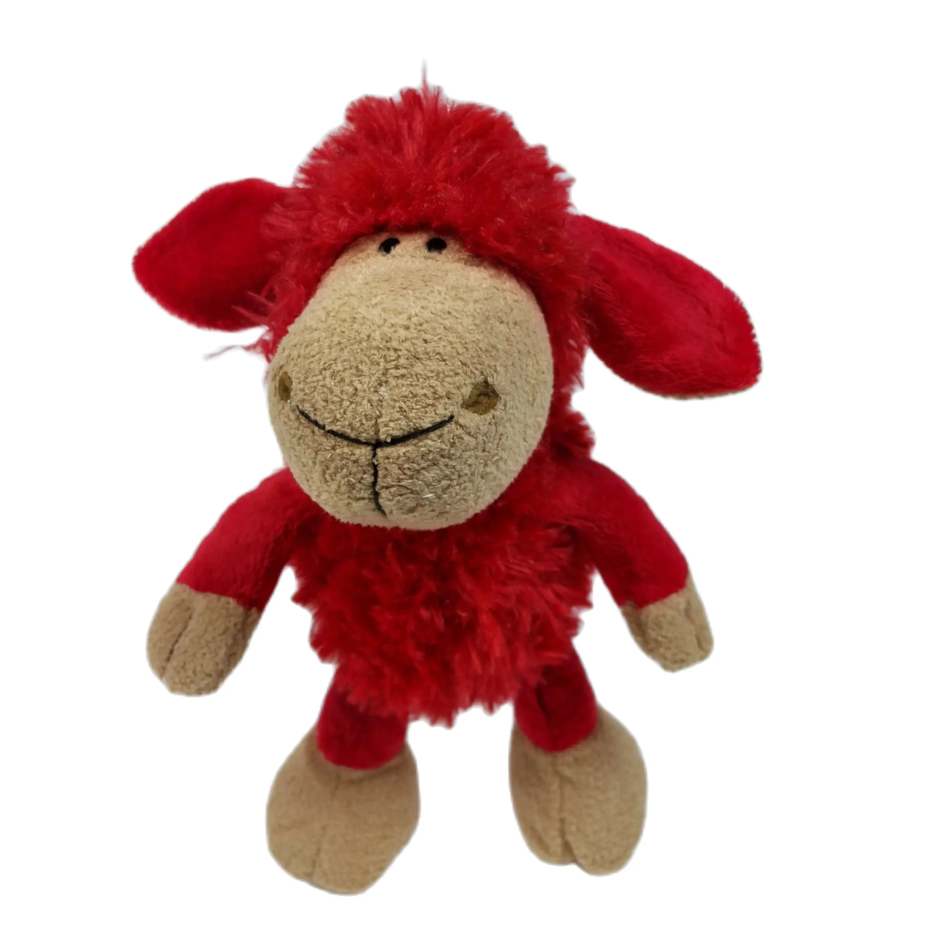 25cm Red Sheep Plush Doll Baby Cute Animal Doll Soft Cotton stuffed doll Home Soft Toys Sleeping Mate Stuffed Plush Toys