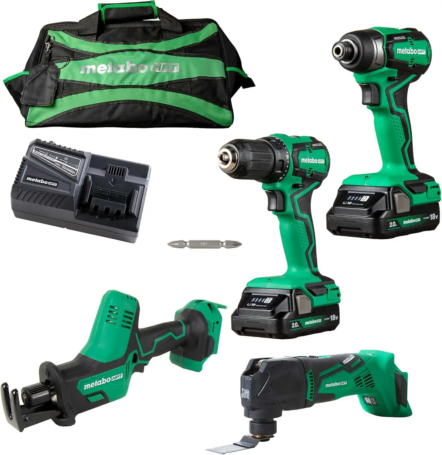 18V Multivolt 4-Piece Sub Compact Cordless Combo Kit