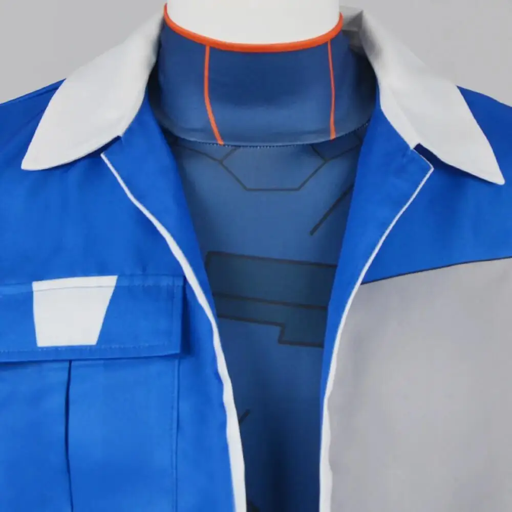 Game Cyberpunk Cosplay Edgerunners 2 Netrunner D Cosplay Costume Blue Cargo Jacket Coat Unisex Comic Halloween Party - view 5