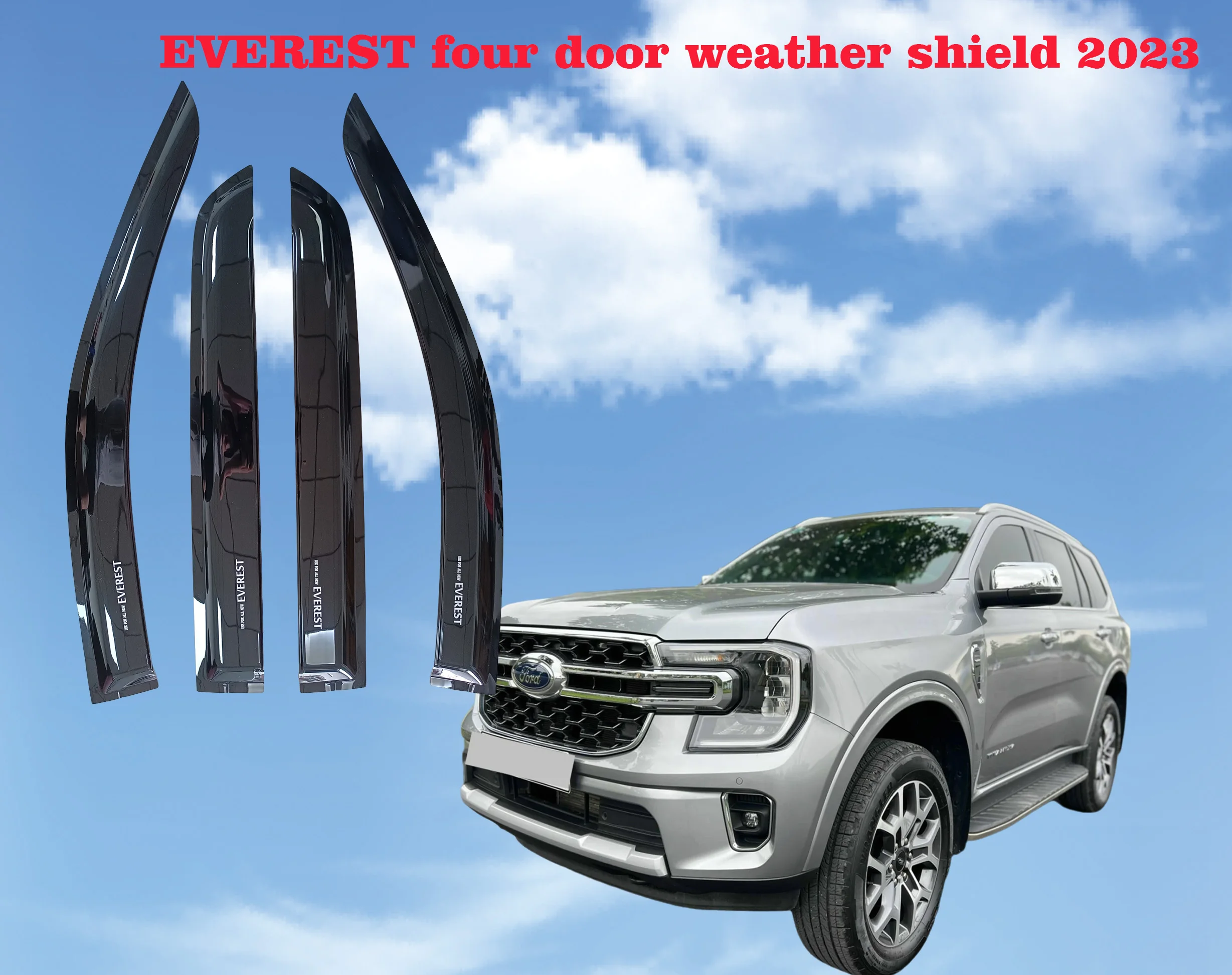 

Ford EVEREST four-door weatherproof 2023 special car special rain ventilation blister molding factory direct sales