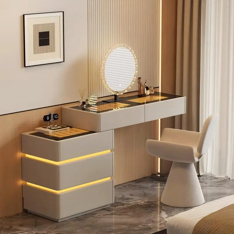 Dresser, chest, integrated bedroom storage, bedside table, makeup table