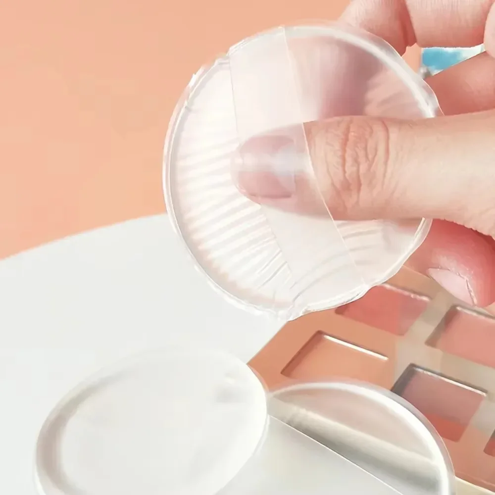 Novo sopro de pó de silicone transparente sem pó comendo pó cosméticos puff geléia puff rosto fundação bb