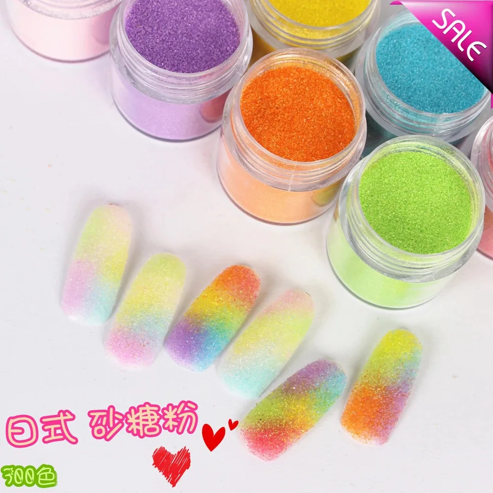 4 Stuks Sets Minerale Kleur Zand Suikerpoeder Ultrafijn Matte Manicure Glitter Nagelmateriaal