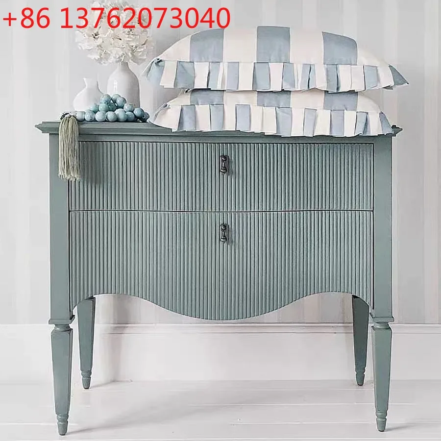 

Французская ретро прикроватная тумбочка из цельного дерева, современный простой бытовой шкаф для хранения вещей