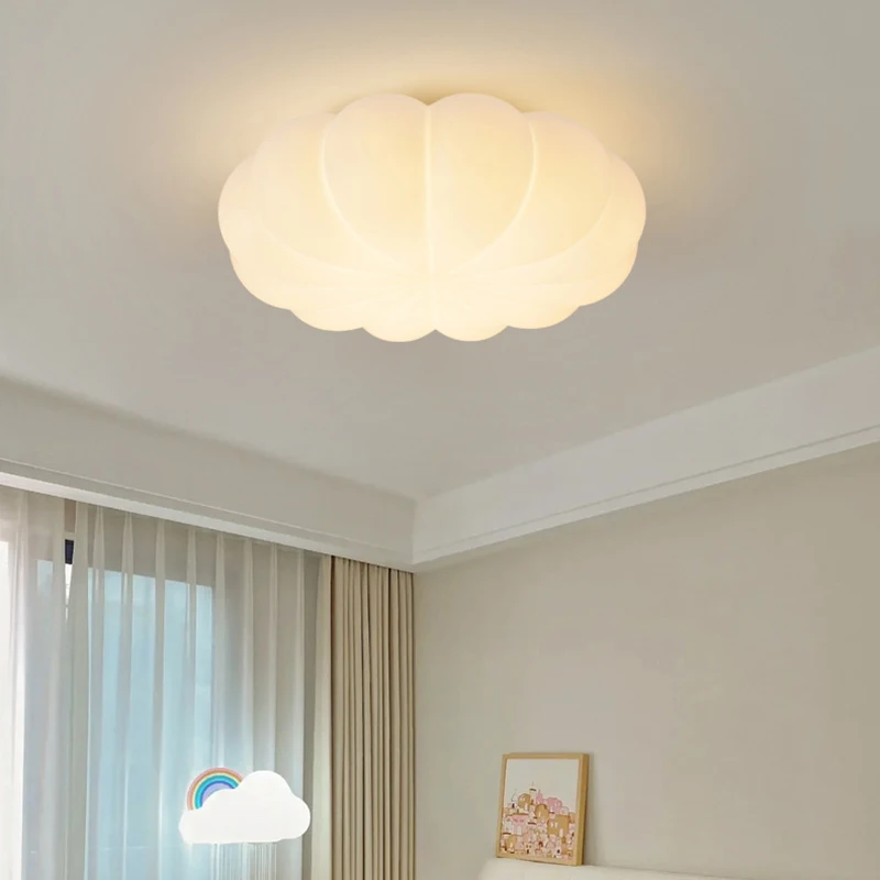 Children's Room Cloud Ceiling Lights LED Boys Girls Bedroom Light Warm Modern Cream Style Nursery Baby Room Ceiling Lamps