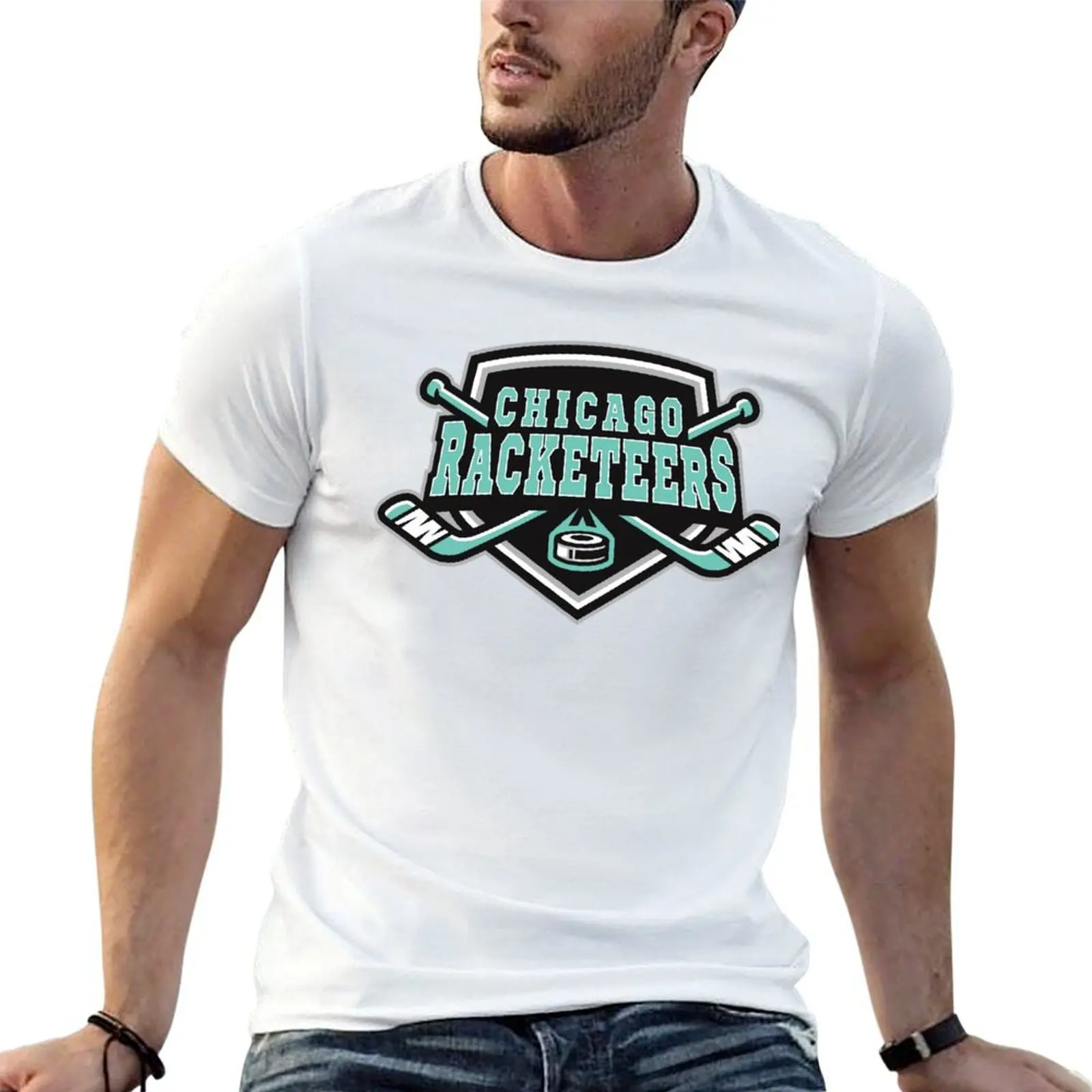 

Chicago Racketeers Logo T-Shirt t shirt man luxury t shirts for man cotton soft essential t shirt T-Shirt