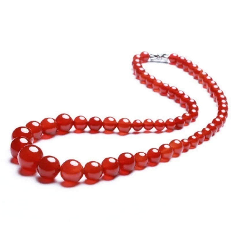 

Новое ожерелье из натурального агата, классическая модная универсальная женская цепочка-башня