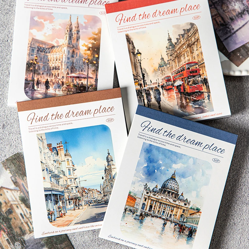 

Mr Paper 100/200 шт., серия Dreamland, дорожный пейзаж, материал, набор наклеек, материал для справочника, коллаж, сделай сам, календарь, поздравительная открытка