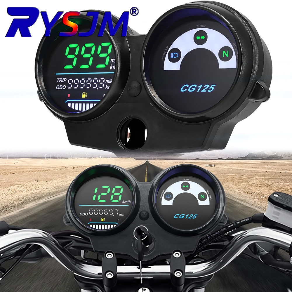 For Brazil Honda CG125 Year 2000 To 2008 Fan 125 Titan 125 2013 Motorcycle Speedometer RPM mileage fuel turn signal high beam