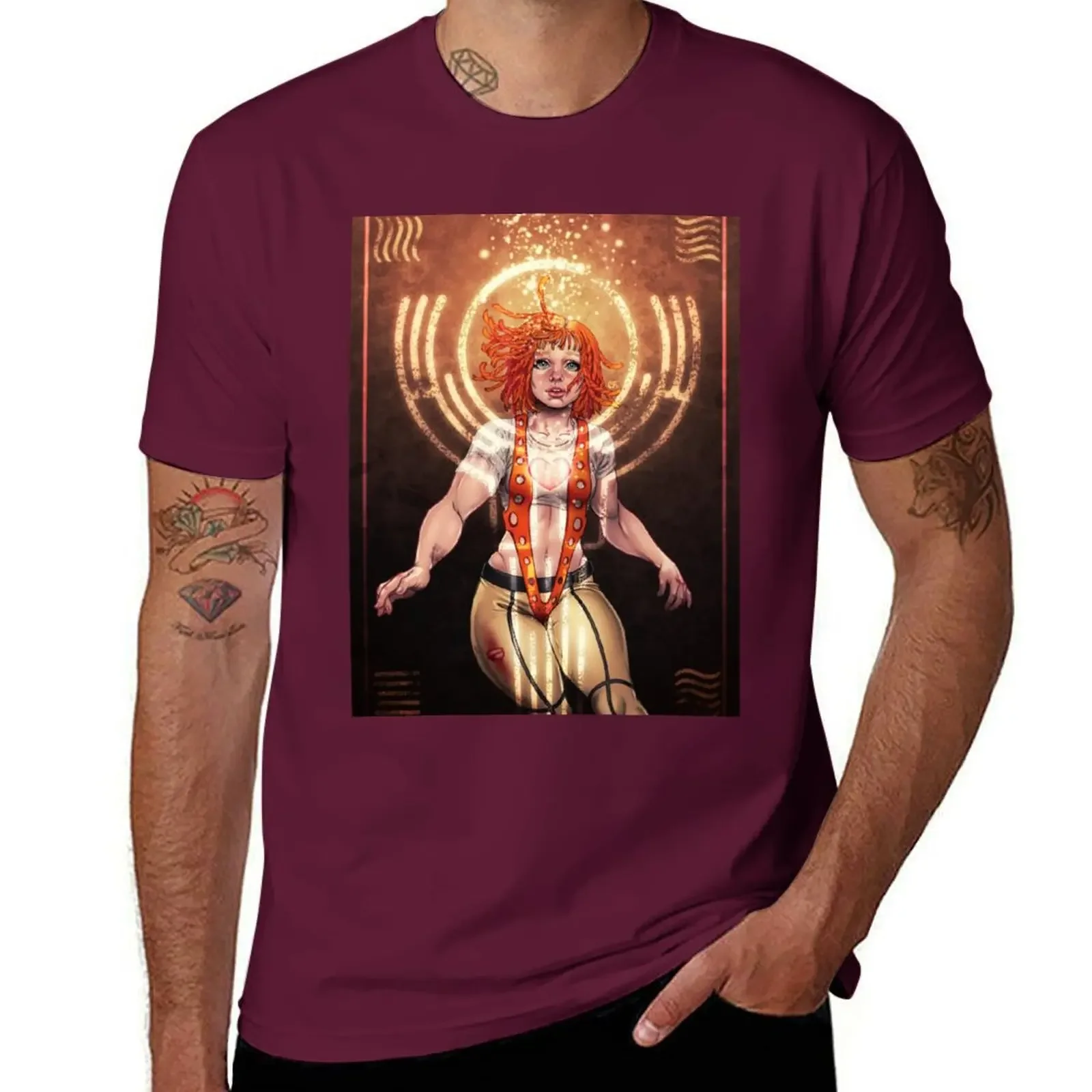 Kawaii Clothes Customs Mens T Shirt The Fifth Element: Leeloo T-Shirt Graphic Oversized Men Clothing Summer Funny Style Tops