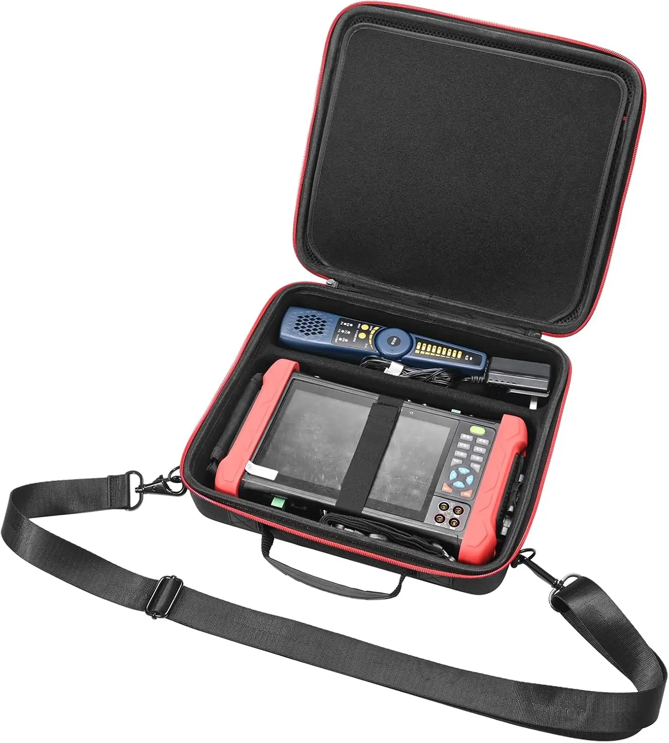 Professional CCTV Tester Case Shockproof Water Resistant Hard Shell with Custom Foam for WANLUTECH Rsrteng IPC 9800ADHS Pro view 2