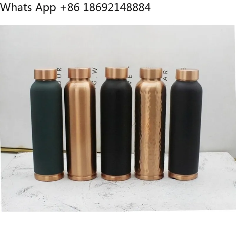 Handmade Pure/copper Water Bottle Outdoor Sports Yoga Pot Random Cold Water Cup