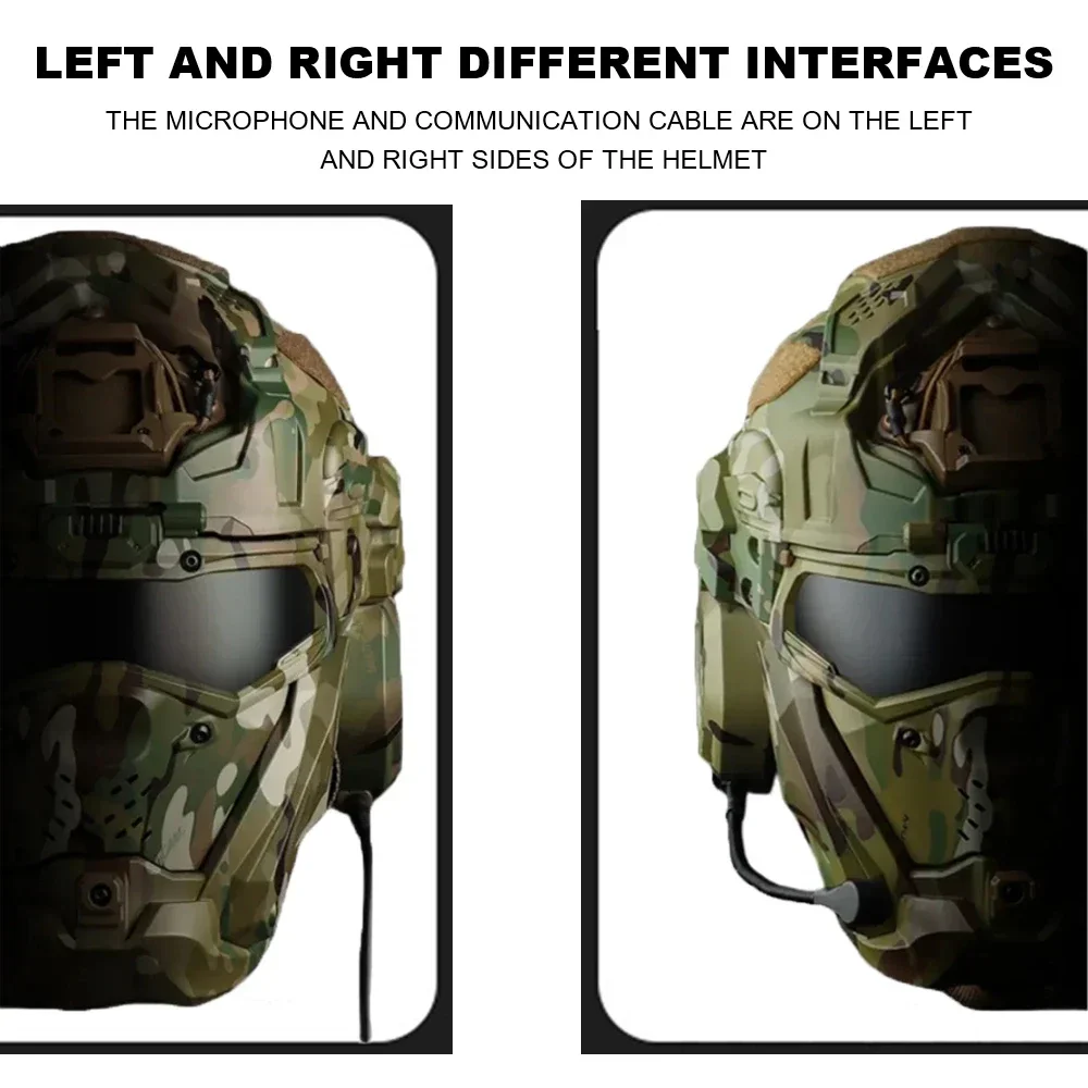 Tactical Assault Airsoft Helmet II with Mask Headset Anti-Fog Fan NV Stand Hunting Paintball casque Airsoft Equipment