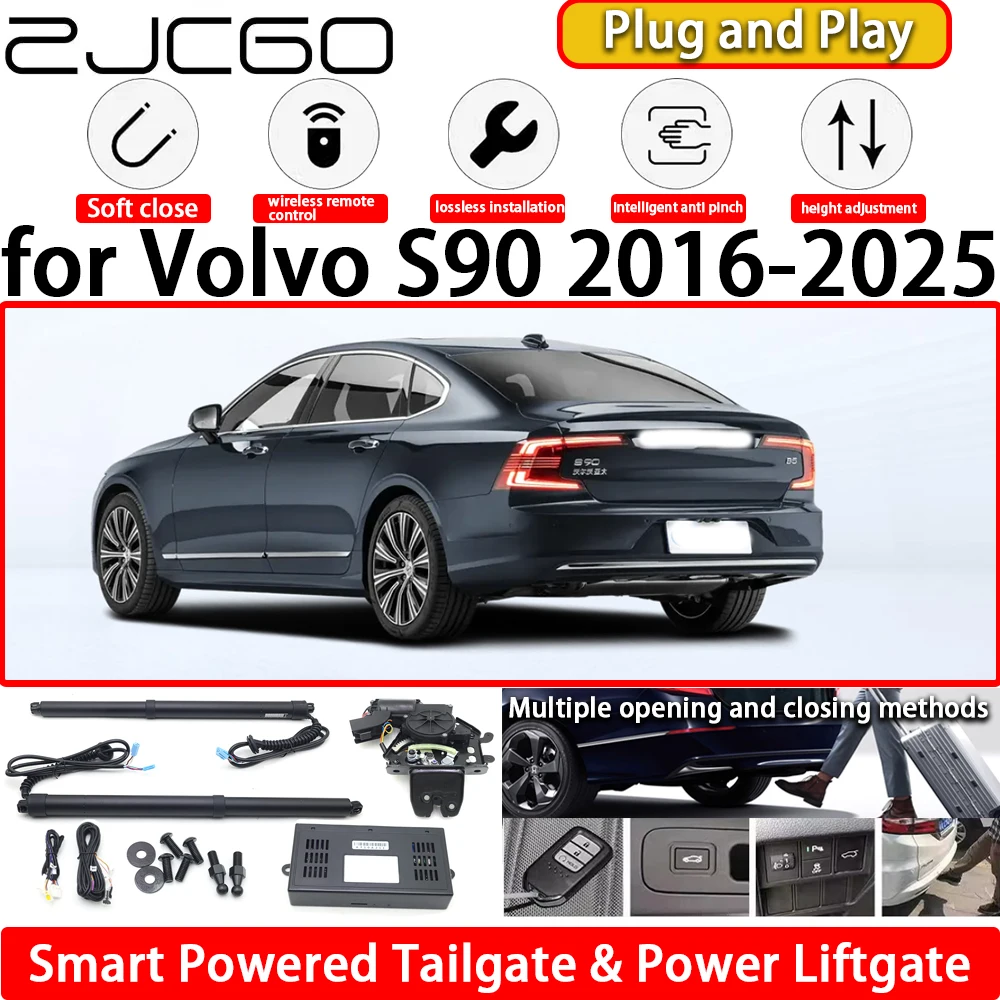 

ZJCGO for Volvo S90 2016-2025 OEM Automatic Electric Powered Tailgate Power Liftgate Tail Gate Lift Kit System Plug & Play