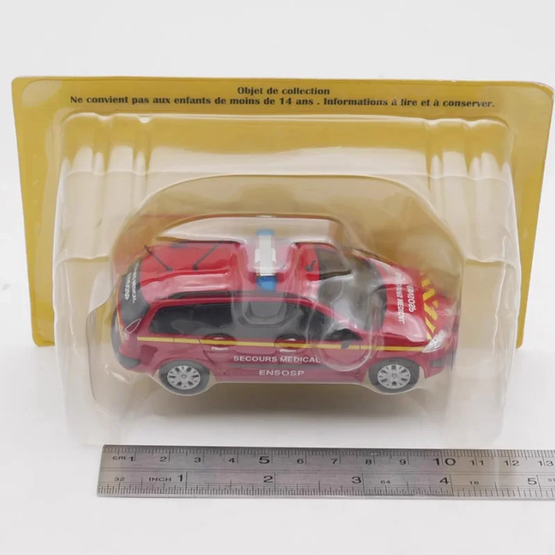 

Литой под давлением масштаб 1:43, IXO Megane Break Fire Engine, модель автомобиля из сплава, готовый продукт, имитация игрушки, статическая модель, дисплей