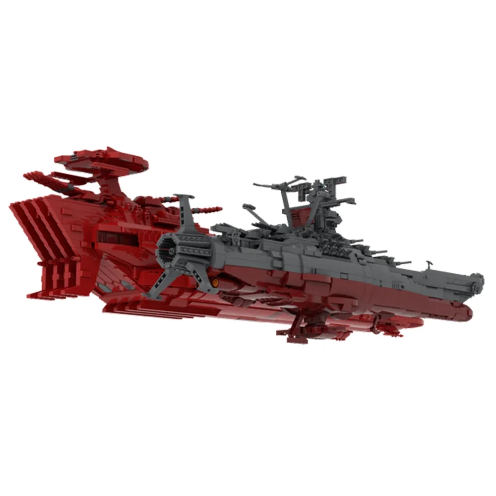 MOC Space Battleship Yamato Warship Building Blocks Set 2205 Deusula The 3rd Spaceship Educational Toys Children Birthday Gifts