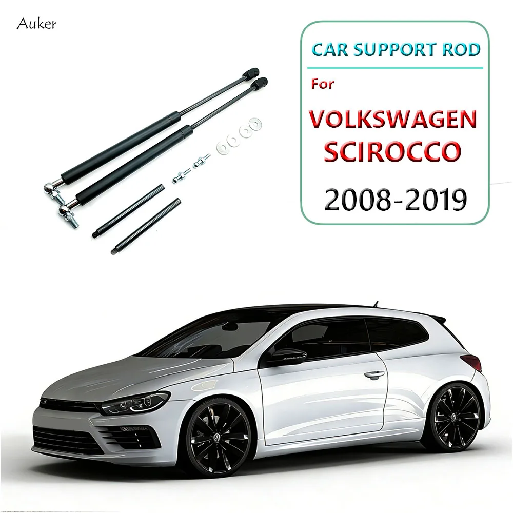 Para VOLKSWAGEN SCIROCCO 2008-2019 cubierta de motor de capó delantero soporte de barra hidráulica soporte de barras de choque de resorte