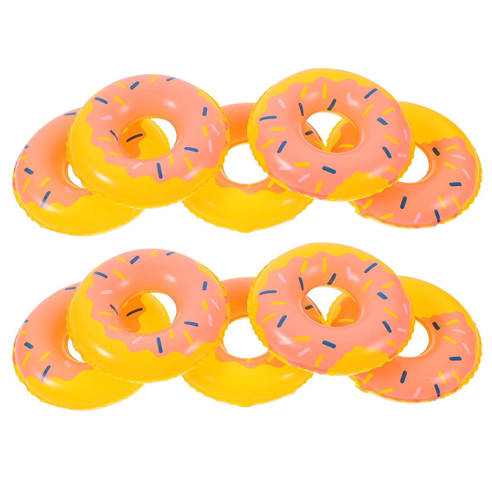 

10pcs Mini Swimming Rings Realistic Colors Bright Mini Home Decor House Accessories Beach Pool Floats Child