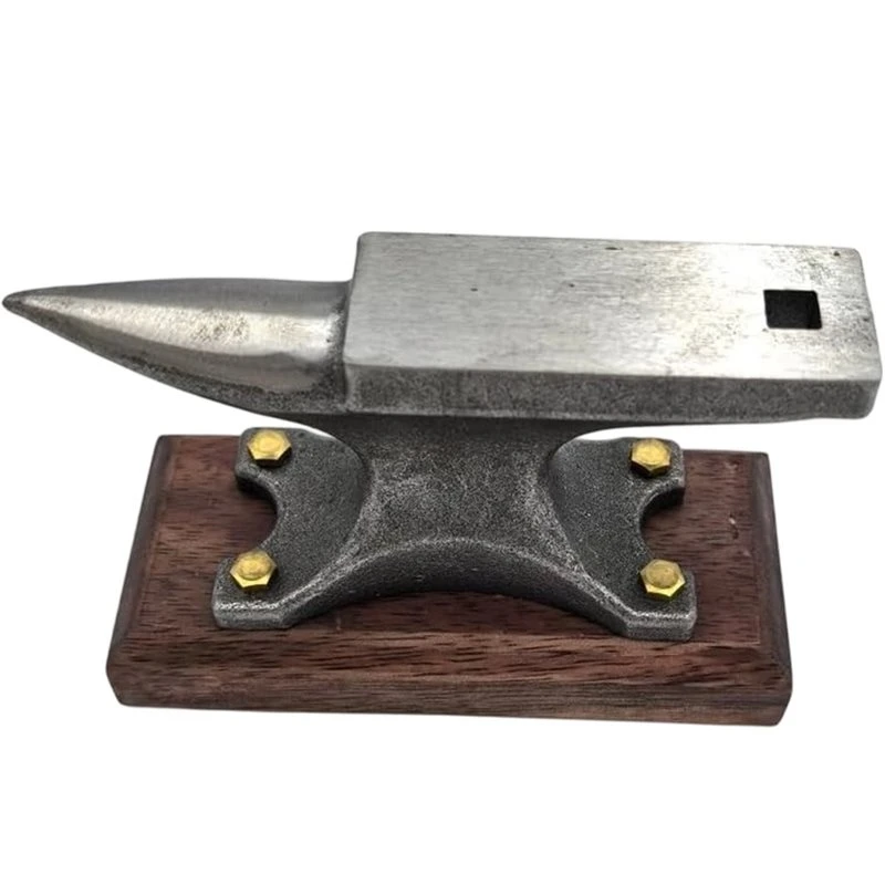 For Blacksmithing For Jewelry Making Mini Horn Anvil 1.7Lbs, Anvils, Small Single Horn Shock-Absorbing Base